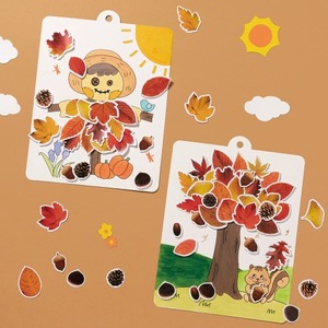 허수아비만들기 가을만들기 나뭇잎종이액자 미술재료 집콕놀이키트