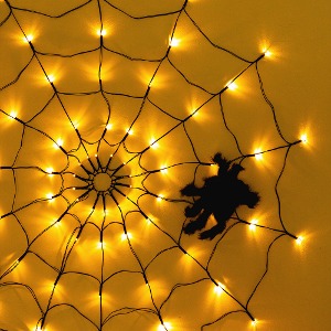 할로윈조명 거미줄조명 붙이는조명 파티라이트